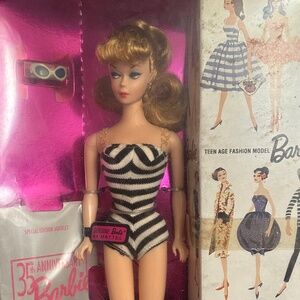ORIGINAL 35th Anniversary Blonde Barbie 1993, still in box.